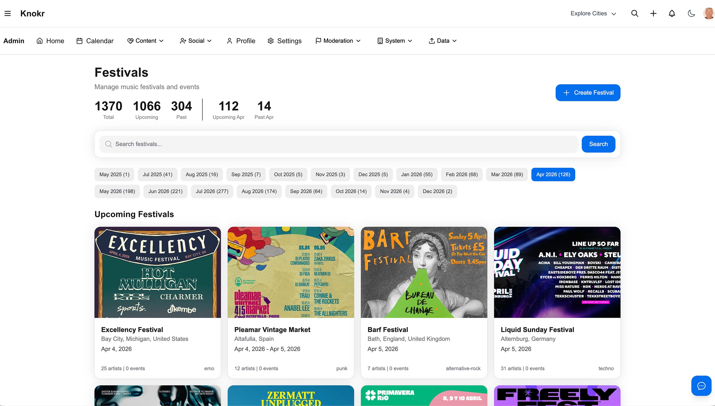 Knokr Base platform screenshot