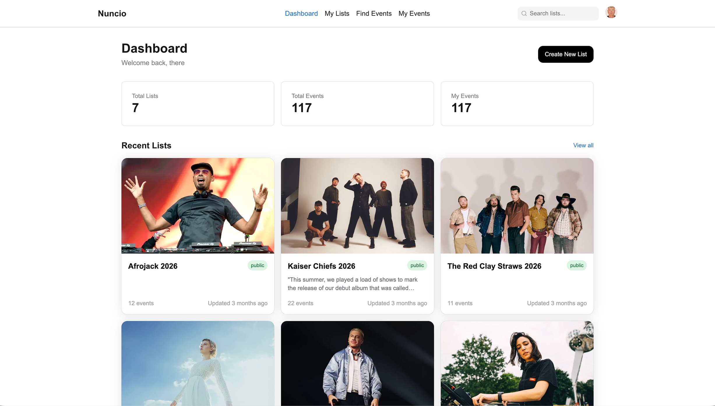 Nuncio platform screenshot